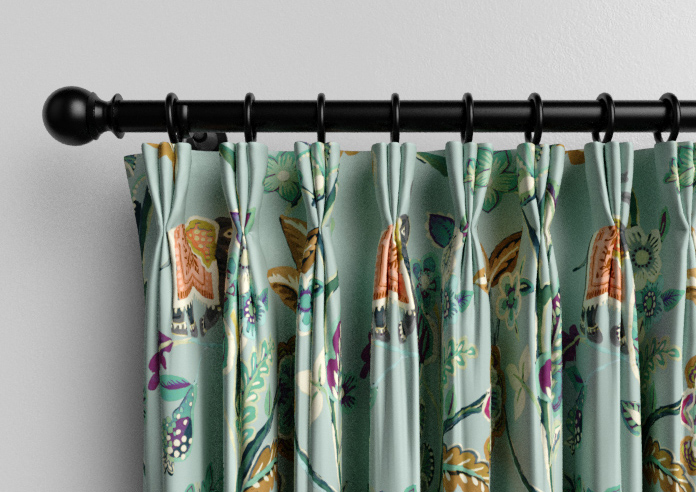 Gujarat, Vintage Blue - Made to Measure Curtain - Image 11